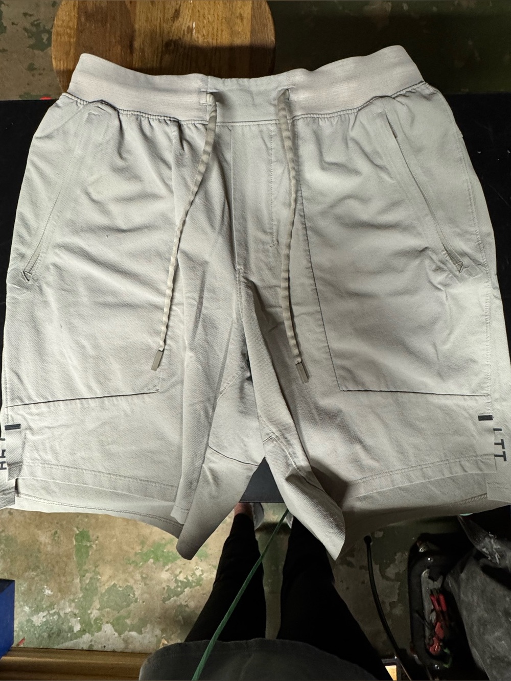 lululemon athletica Light Gray Men's Athletic Drawstring Shorts